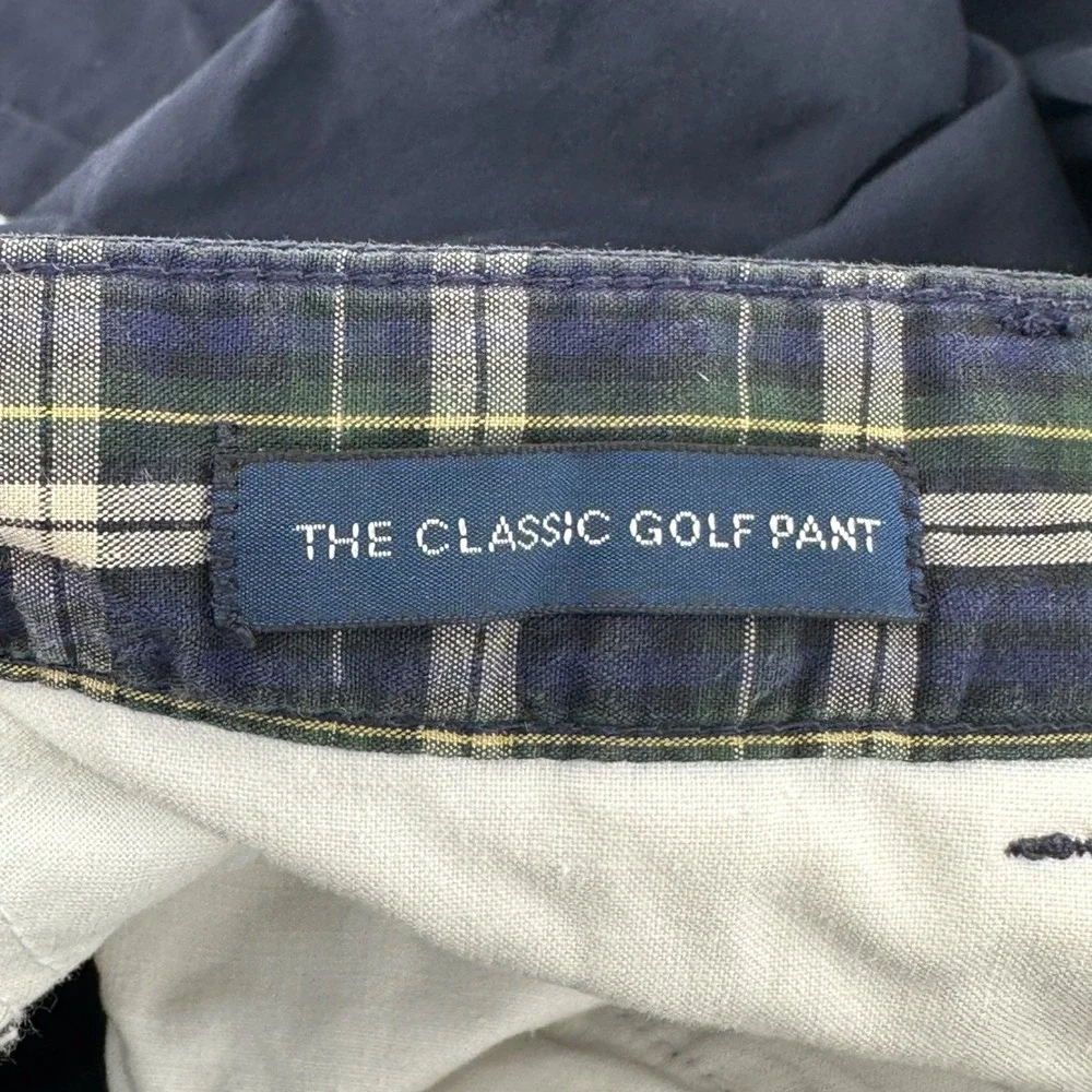 Polo Ralph Lauren Classic Golf Pant Mens 40 Navy Solid Relaxed Vintage 90s USA